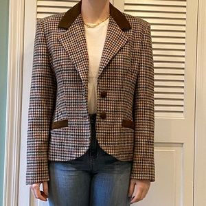 Haryana Brown Checkered Blazer
